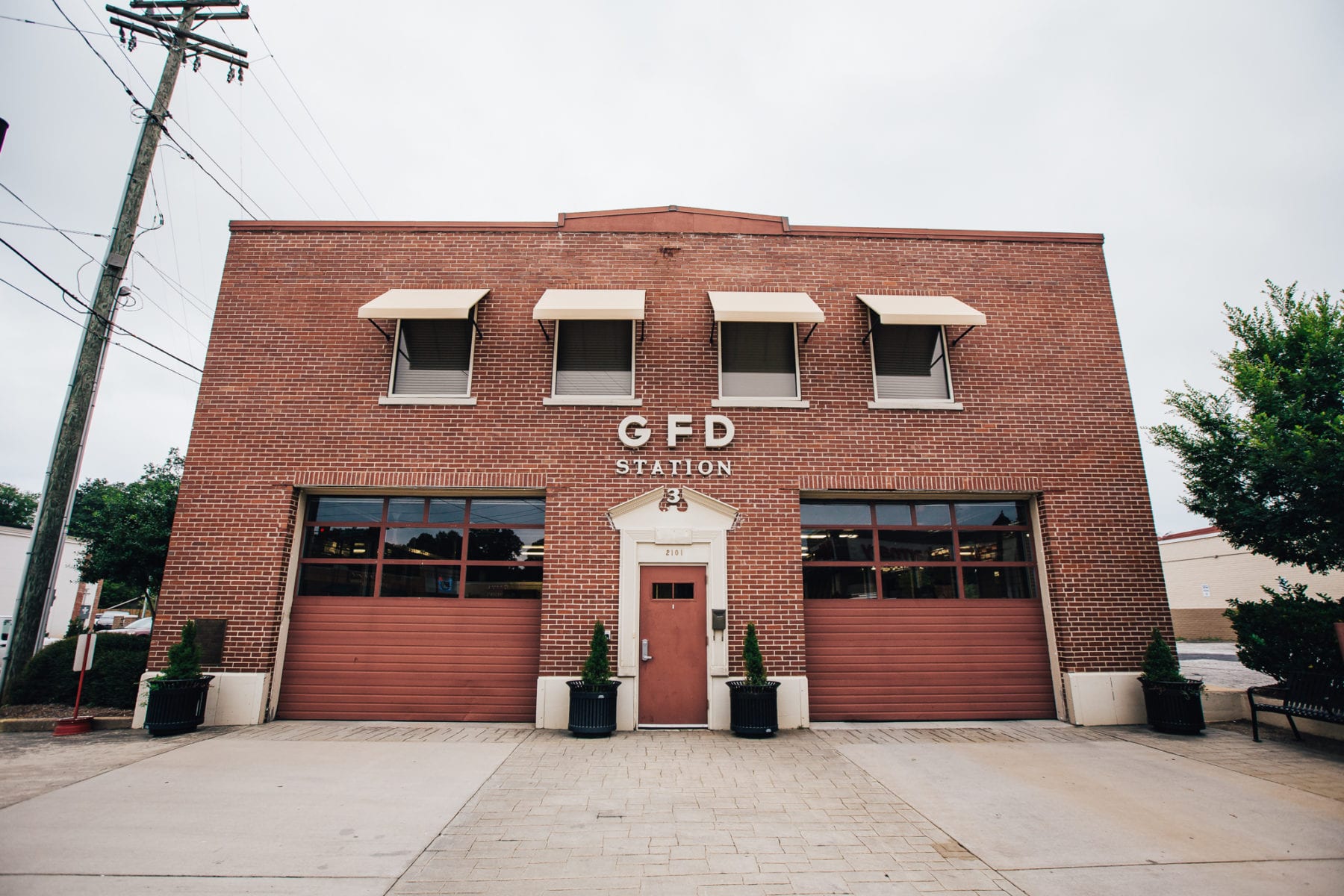 facade of augusta road fire house included in Greenville County Land Swap and Remodel